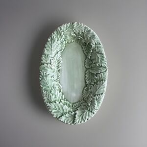 Italian Meiselman Imports Mint Leaf Oval Platter